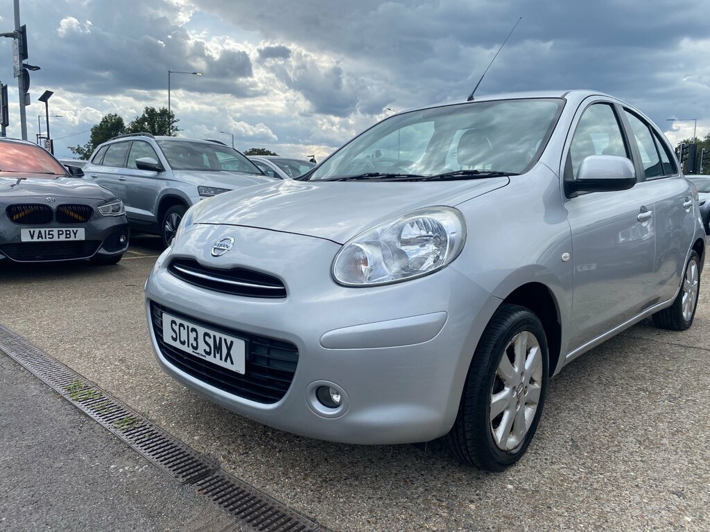Nissan Micra 1.2 12V Acenta Hatchback Cvt Euro 5 80 Silver #5