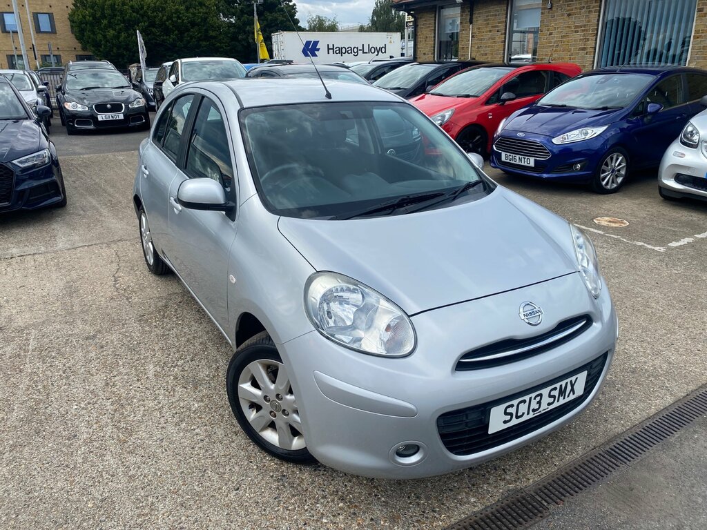 Nissan Micra 1.2 12V Acenta Hatchback Cvt Euro 5 80 Silver #2