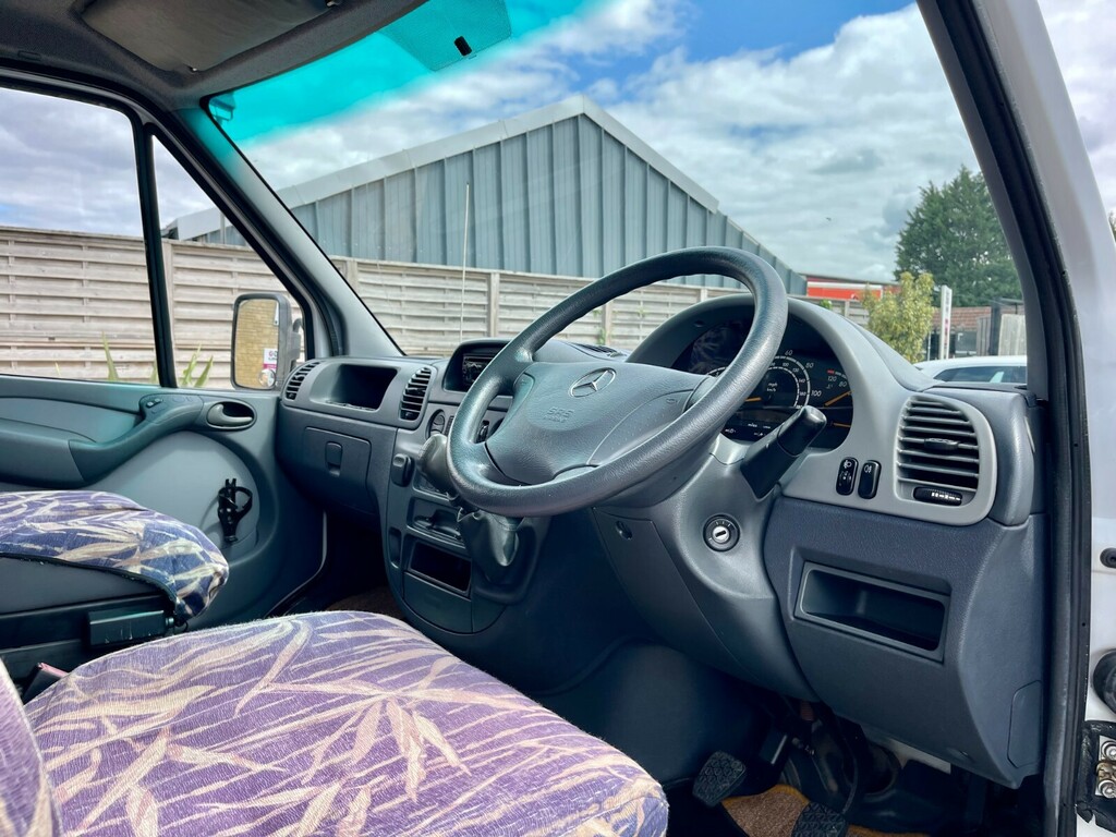 Mercedes-Benz Sprinter 2.2L Dropside Van White #11