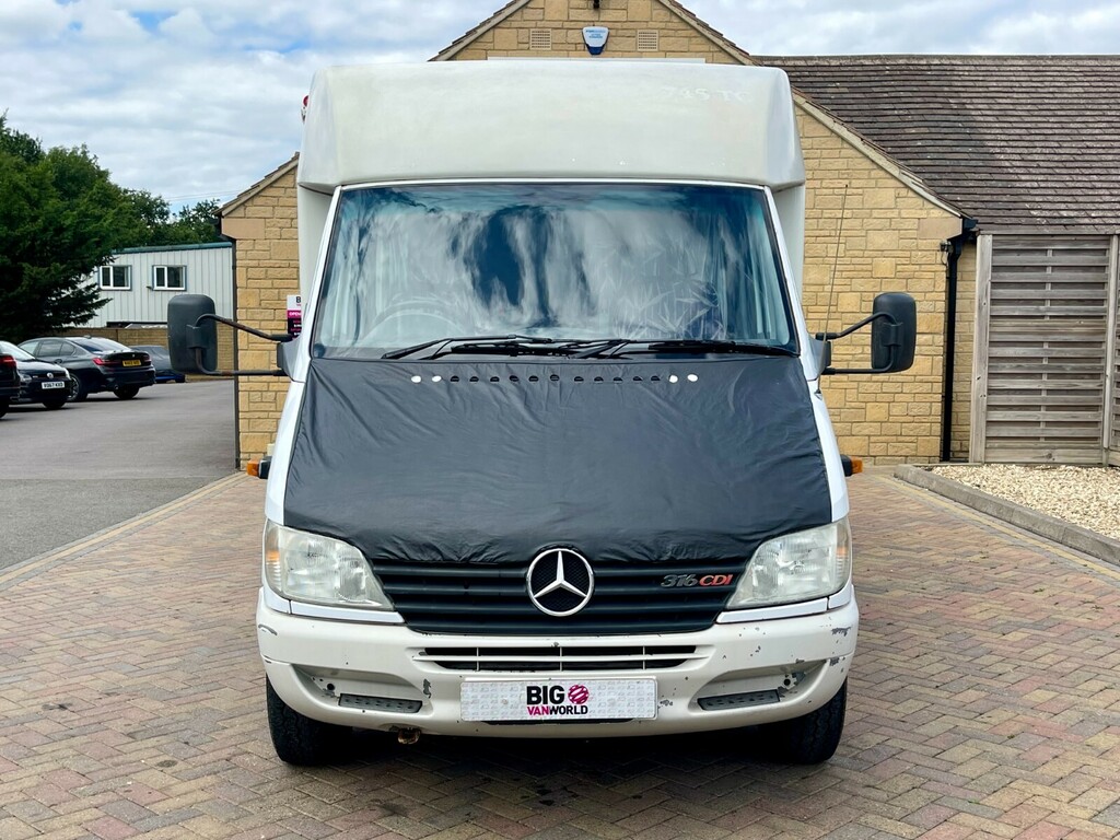 Mercedes-Benz Sprinter 2.2L Dropside Van White #9