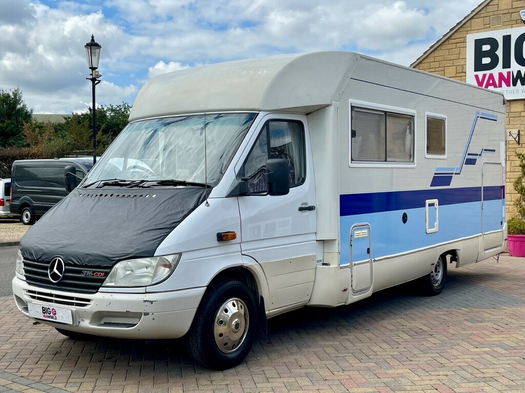 Mercedes-Benz Sprinter 2.2L Dropside Van White #8