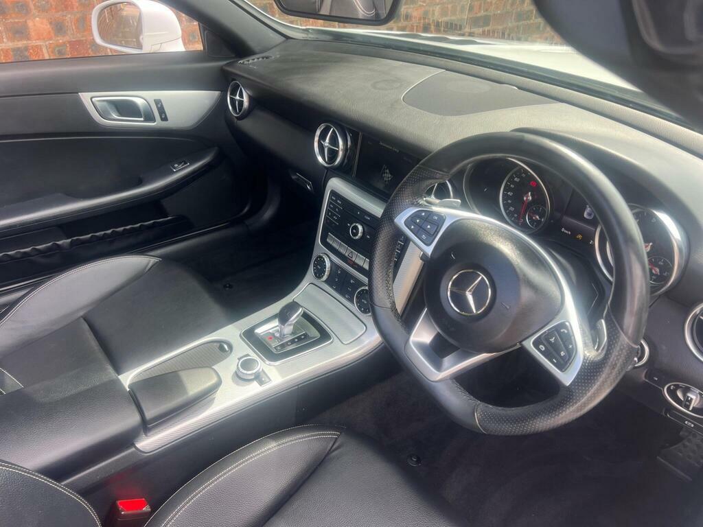 Mercedes-Benz SLC 1.6 Slc180 Amg Line G-tronic Euro 6 S S White #6