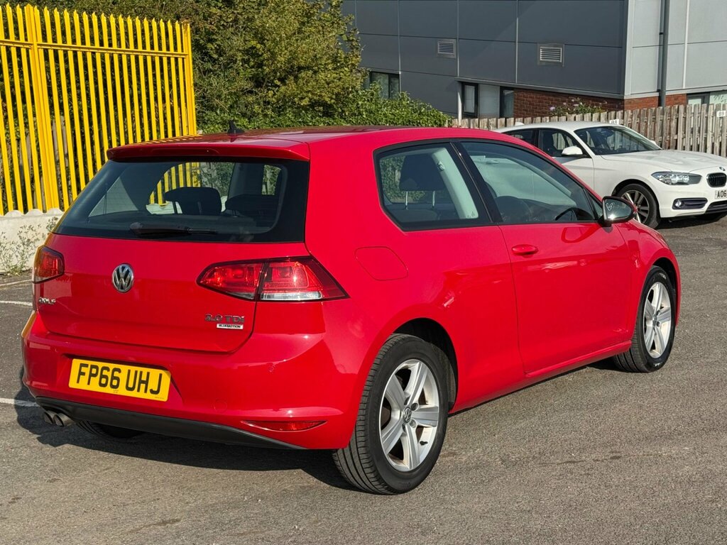 Volkswagen Golf 2.0 Tdi Bluemotion Tech Match Edition Euro 6 Ss FP66UHJ Red #6