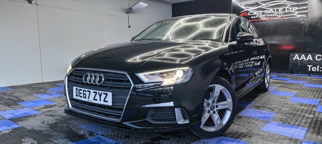 Audi A3 1.5 Tfsi Cod Sport Saloon Euro 6 DE67ZYZ Black #2