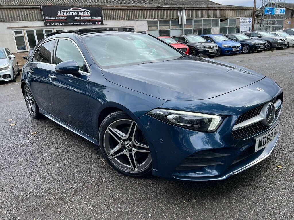 Mercedes-Benz A Class Hatchback 1.5 A180d Amg Line Premium Plus 2 7G-d WD69BXR Blue #4