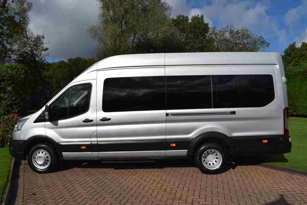 Ford Transit Custom Minibus 2.0 460 Ecoblue Leader Rwd L4 High Roof Eu HJ22LXK Silver #2