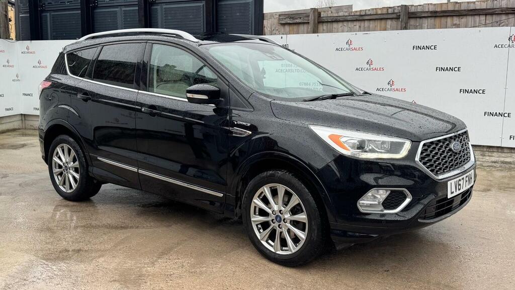 Ford Kuga Suv 2.0 Tdci Vignale Powershift Awd Euro 6 Ss 5 LV67FNH Black #2