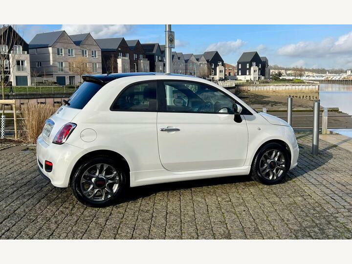 Fiat 500 1.2 S Hatchback Dualogic Euro 6 Ss HY63CVN White #6