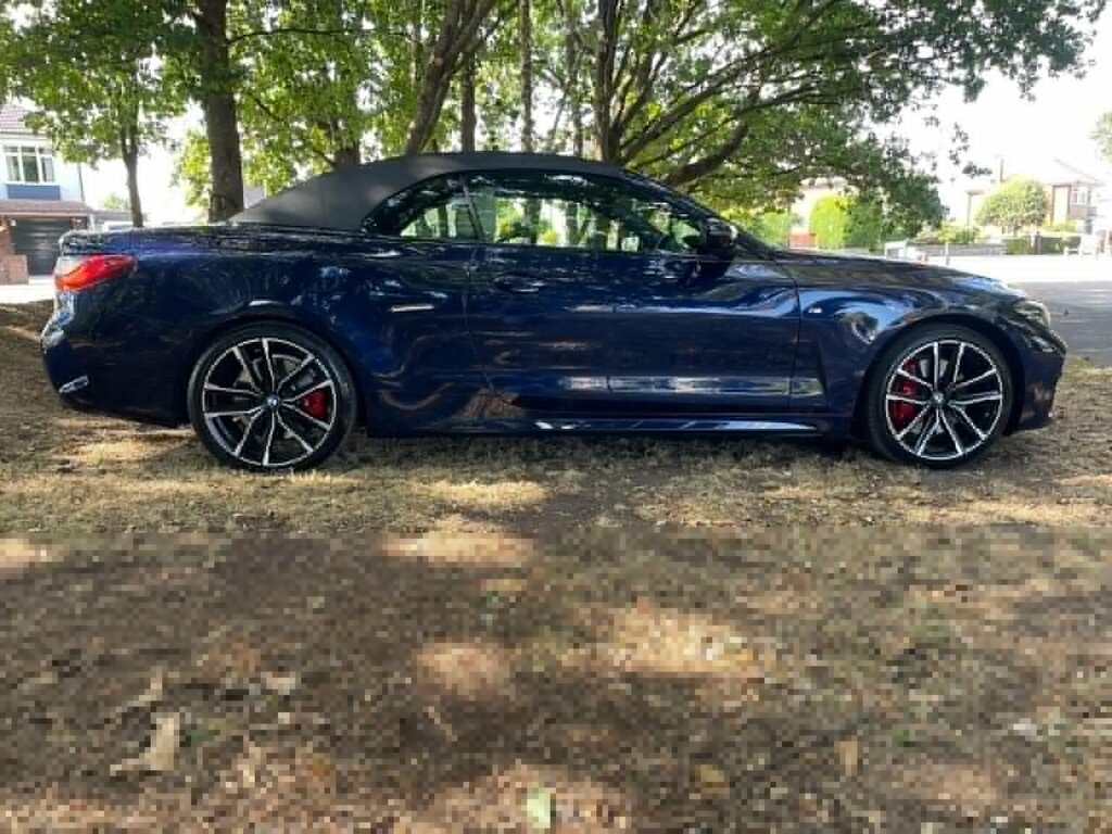 BMW 4 Series Convertible 3.0 430D Mht M Sport Pro Edition OV72RGY Blue #4