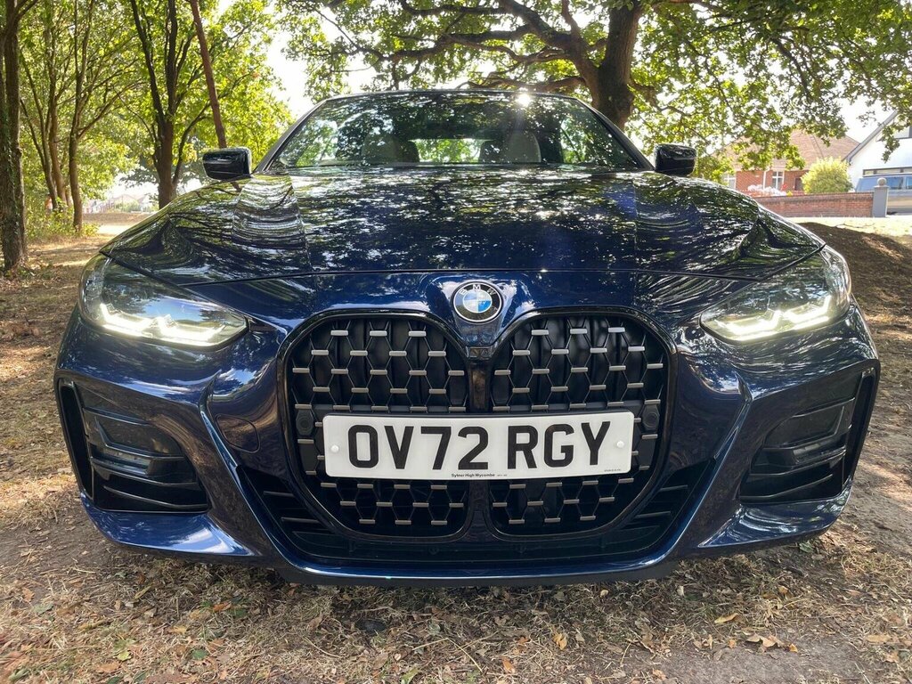 BMW 4 Series Convertible 3.0 430D Mht M Sport Pro Edition OV72RGY Blue #2