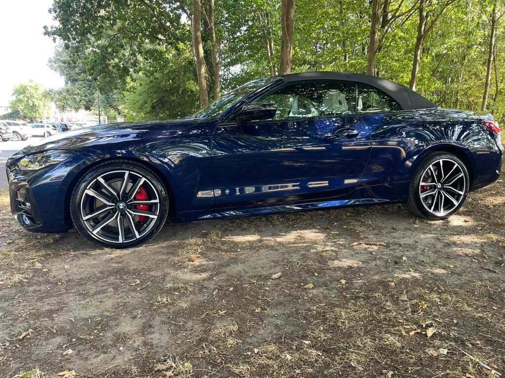 BMW 4 Series Convertible 3.0 430D Mht M Sport Pro Edition OV72RGY Blue #3