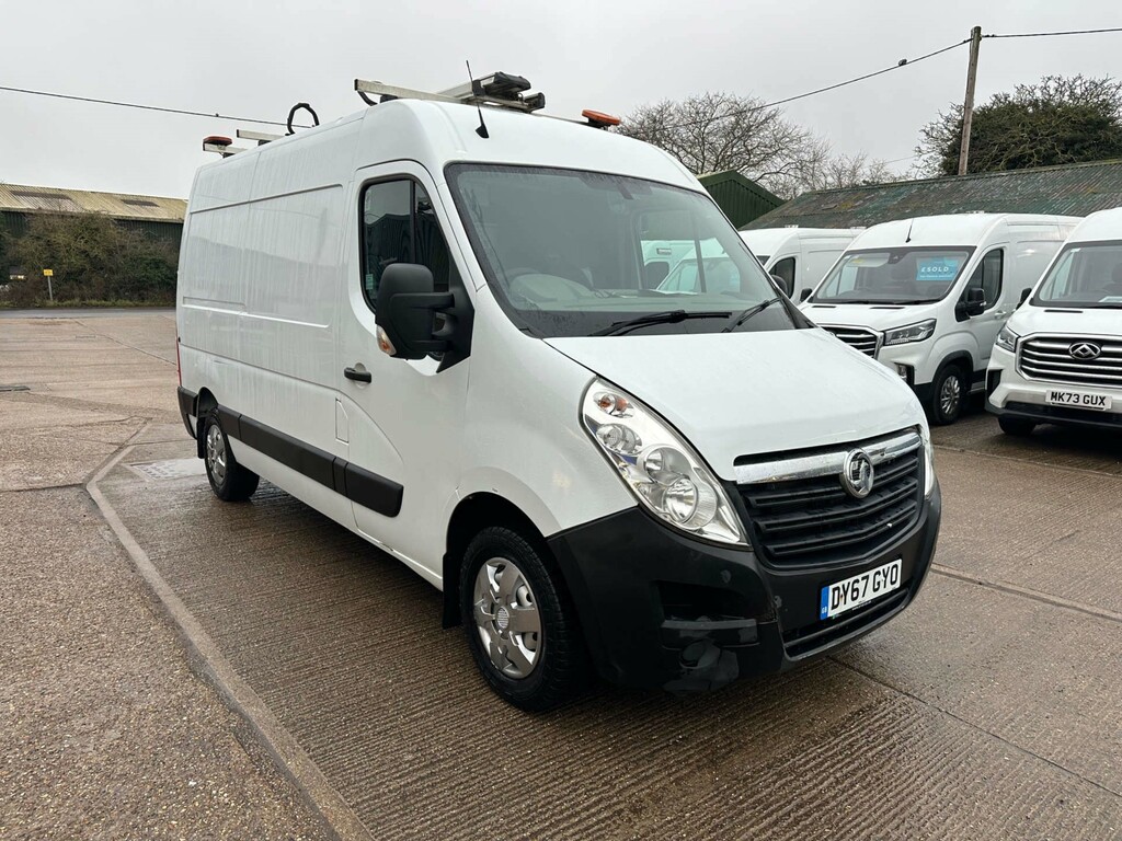 Vauxhall Movano 3500 Panel Van Fwd L2 H2 Euro 6 DY67GYO White #2