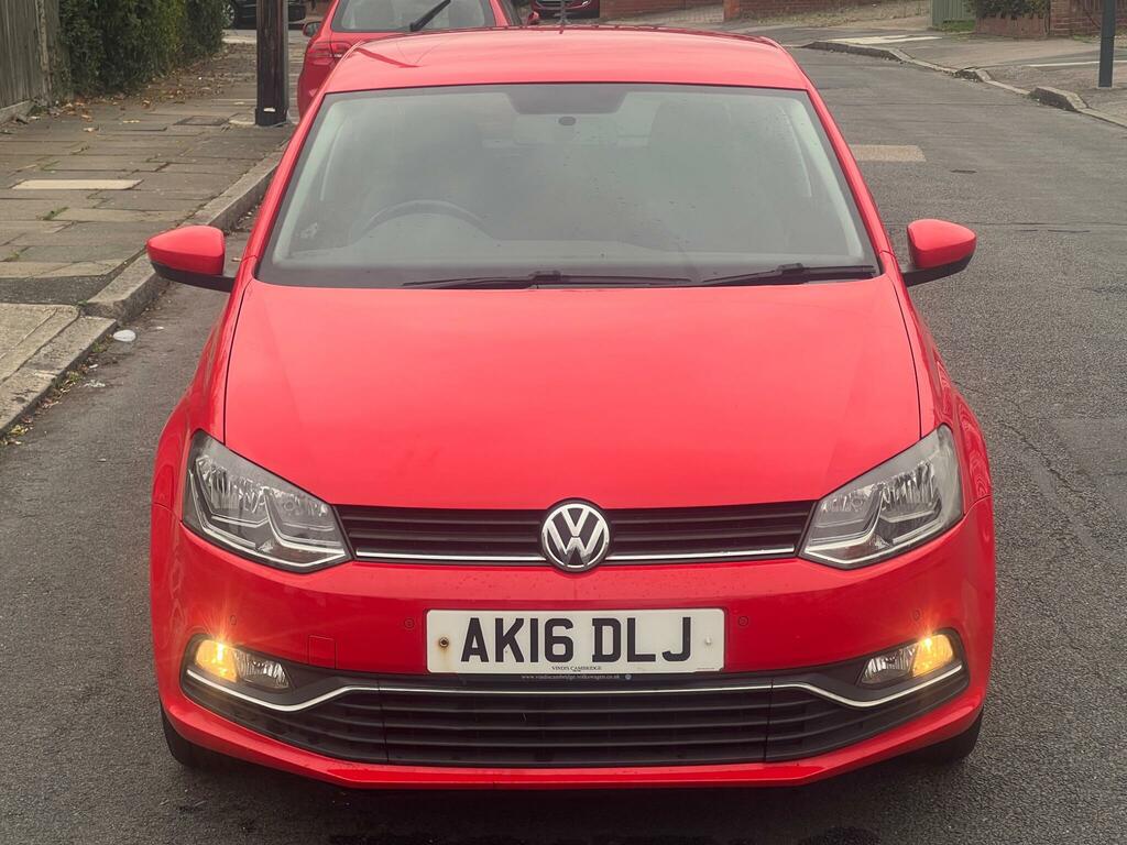 Volkswagen Polo 1.0 Bluemotion Tech Match Euro 6 Ss AK16DLJ Red #3