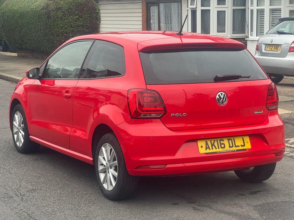Volkswagen Polo 1.0 Bluemotion Tech Match Euro 6 Ss AK16DLJ Red #6