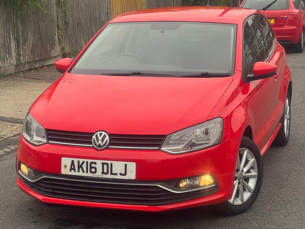 Volkswagen Polo 1.0 Bluemotion Tech Match Euro 6 Ss AK16DLJ Red #2