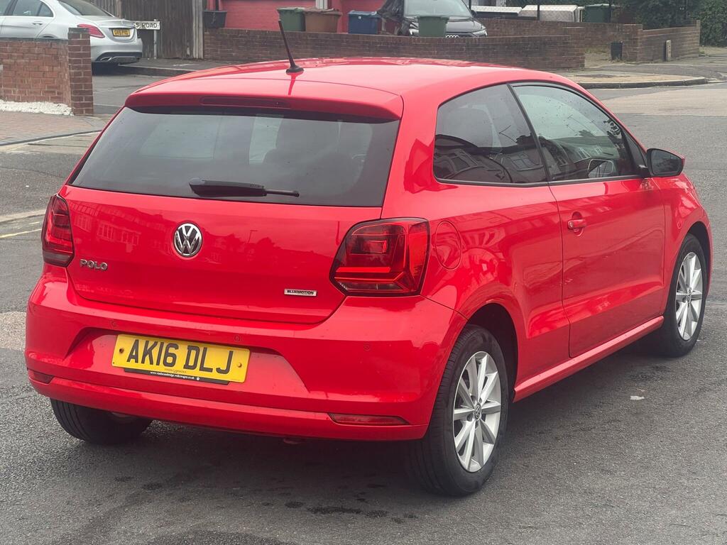 Volkswagen Polo 1.0 Bluemotion Tech Match Euro 6 Ss AK16DLJ Red #5