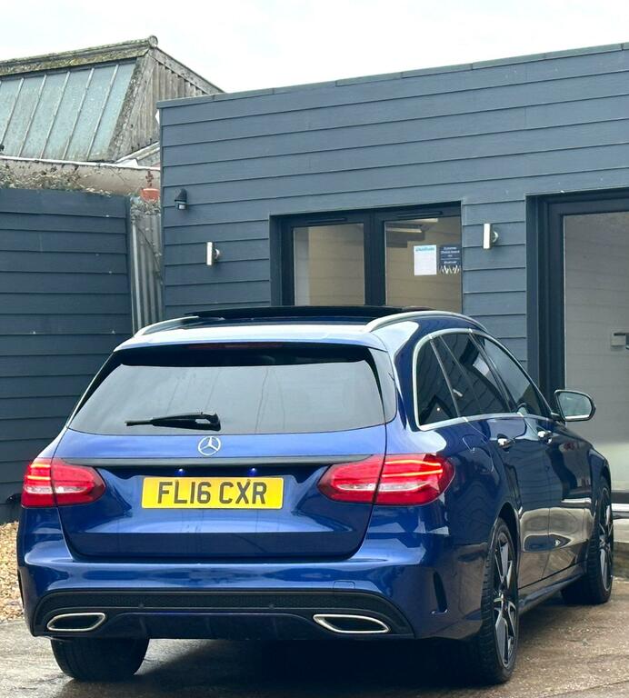 Mercedes-Benz C Class 1.6 C200d Amg Line Premium Plus G-tronic Euro 6 FL16CXR Blue #6