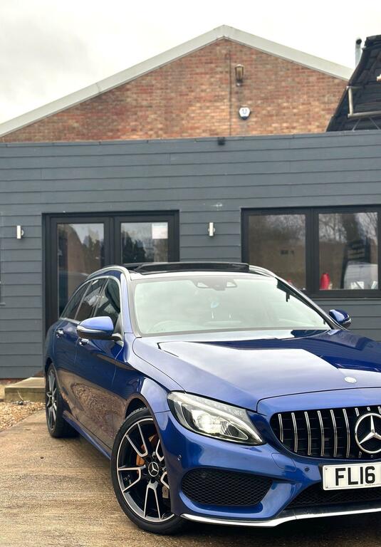 Mercedes-Benz C Class 1.6 C200d Amg Line Premium Plus G-tronic Euro 6 FL16CXR Blue #4