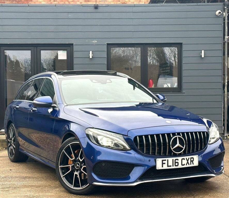 Mercedes-Benz C Class 1.6 C200d Amg Line Premium Plus G-tronic Euro 6 Blue
