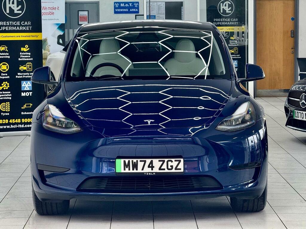 Tesla Model Y Suv Long Range Rwd 202474 MW74ZGZ Blue #2