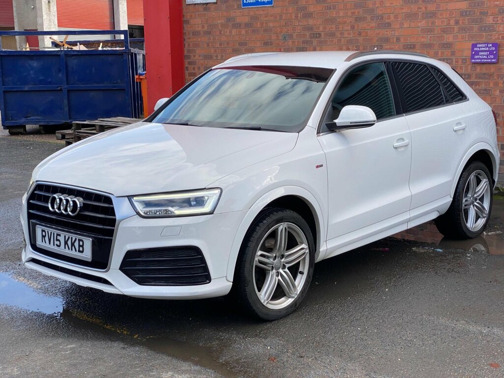 Audi Q3 2.0 Tdi S Line Euro 6 Ss RV15KKB White #2