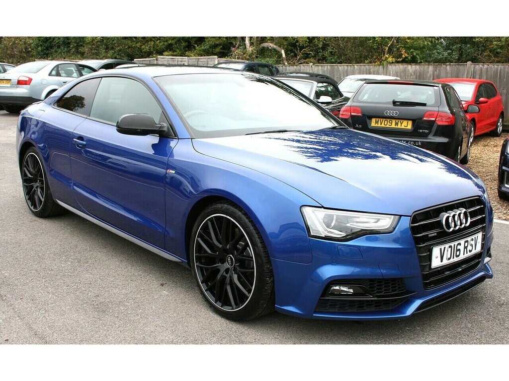 Audi A5 3.0 Tdi V6 Coupe Black Edition Plus U898 Ulez Blue