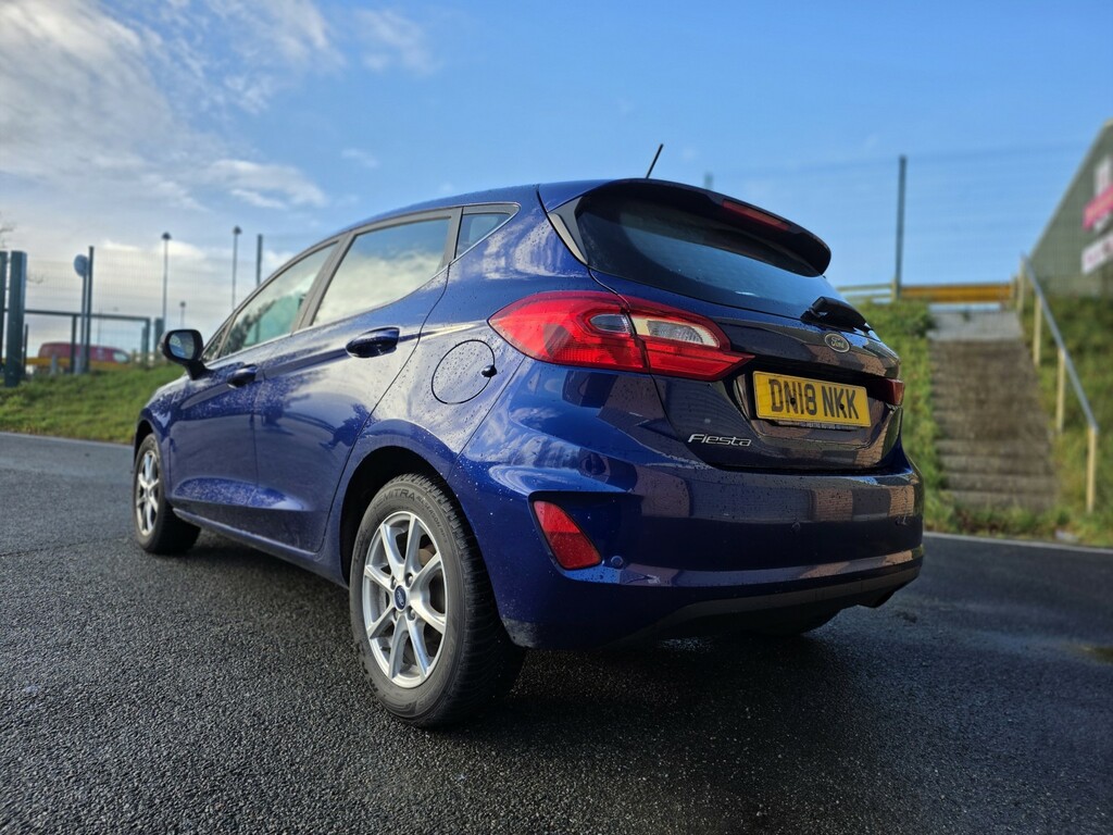 Ford Fiesta Hatchback 1.0 T Ecoboost Zetec 2018 DN18NKK Blue #4