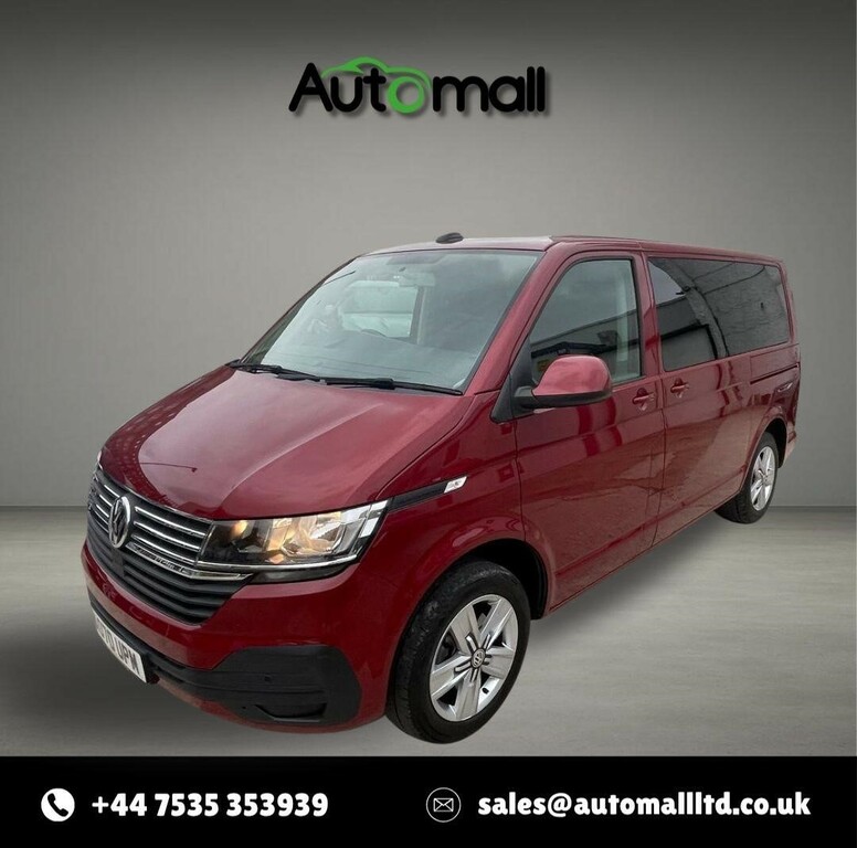 Volkswagen Transporter Shuttle 2.0 Shuttle Tdi Se Dsg Swb Euro 6 Ss AO70UPM Red #3