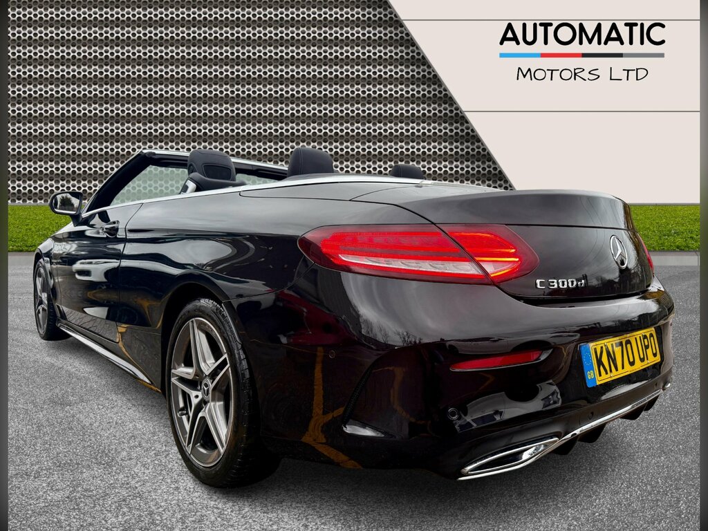 Mercedes-Benz C Class 2.0 C300d Amg Line Premium Cabriolet KN70UPO Black #2