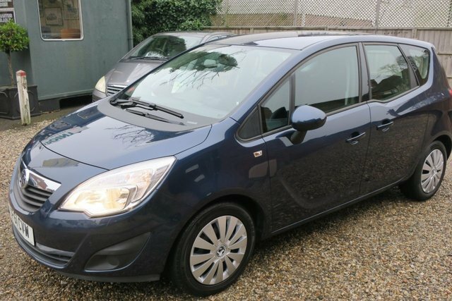 Vauxhall Meriva 2012 1.4 16V Exclusiv Mpv Euro 5 YF61CVW Blue #4
