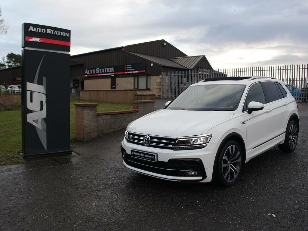 Volkswagen Tiguan 2.0 Tdi R-line Dsg Euro 6 Ss  White #2