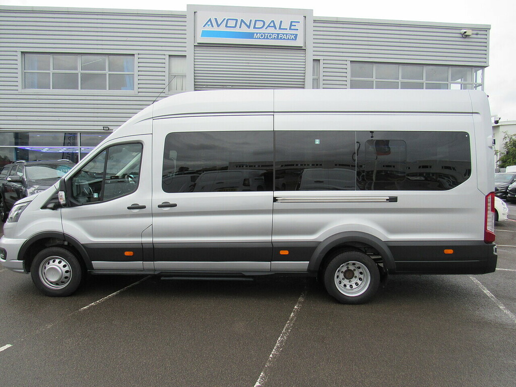 Ford Transit Custom 460 Ecoblue Limited 17 Seater Minibus 165 Bhp Sat CN74NKD Silver #6