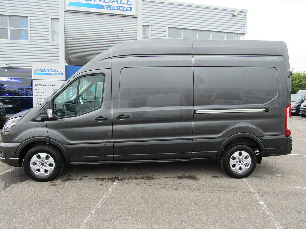 Ford Transit Custom 350 Ecoblue Limited L3 H3 170 Bhp Grey Van With He CN74NLE Grey #4