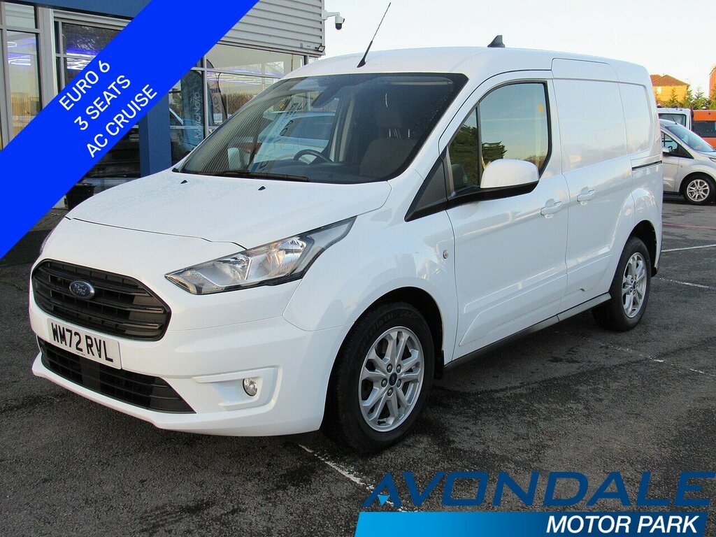 Ford Transit Connect 240 Ecoblue Limited L1 Swb Euro 6 White Van 1.5 White