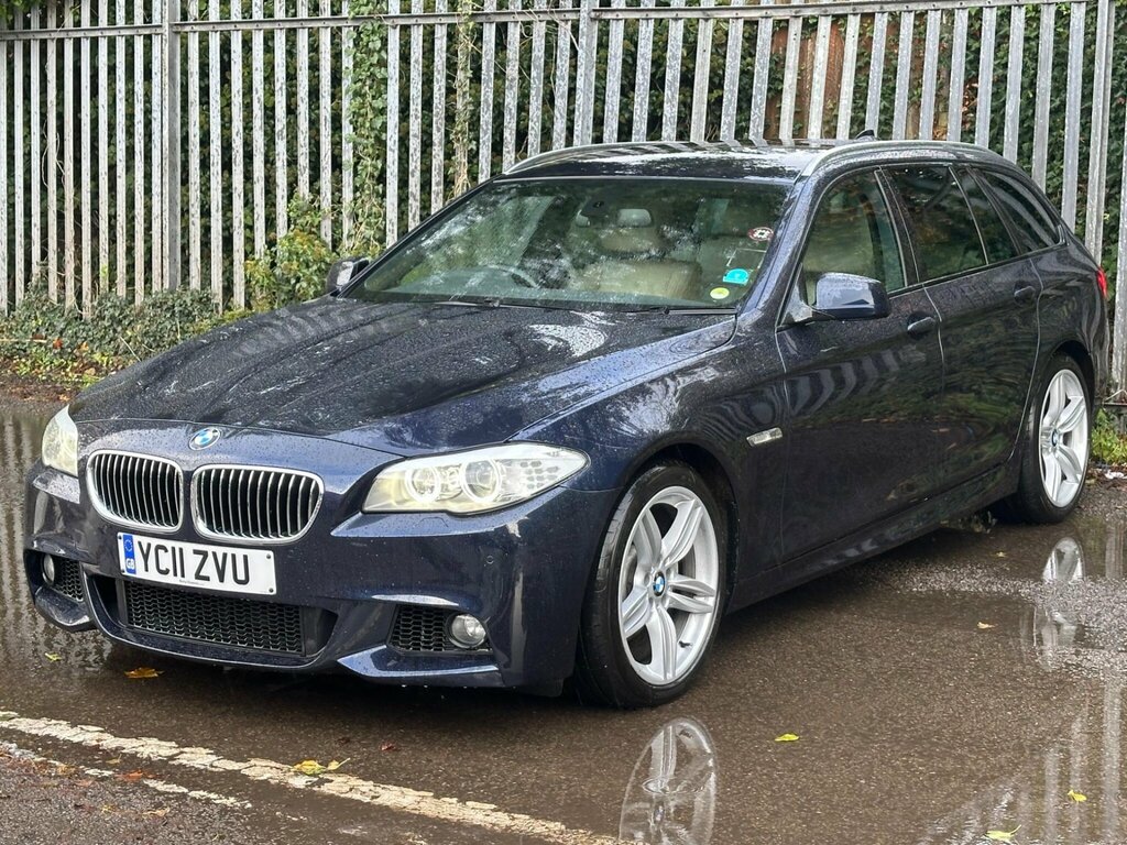 BMW 5 Series 2.0 520D M Sport Touring Steptronic Euro 5 Blue #3