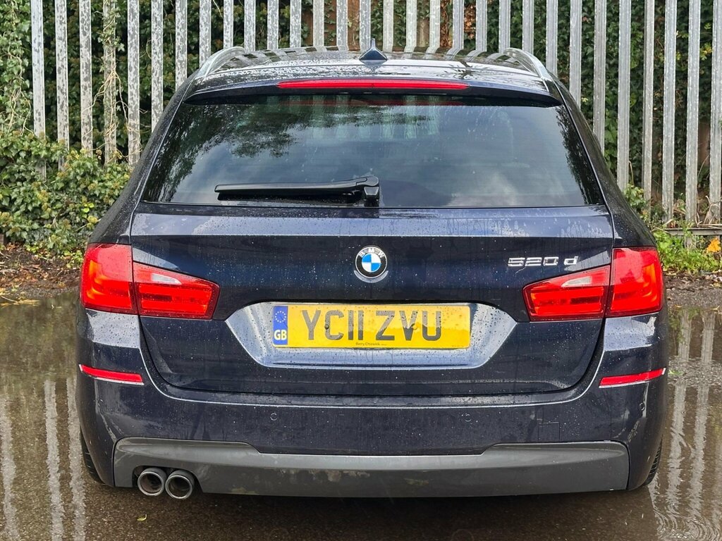 BMW 5 Series 2.0 520D M Sport Touring Steptronic Euro 5 Blue #5