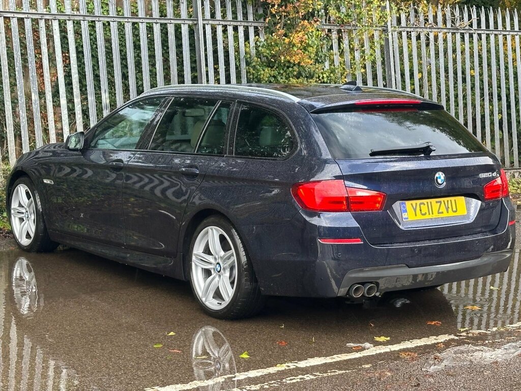 BMW 5 Series 2.0 520D M Sport Touring Steptronic Euro 5 Blue #4