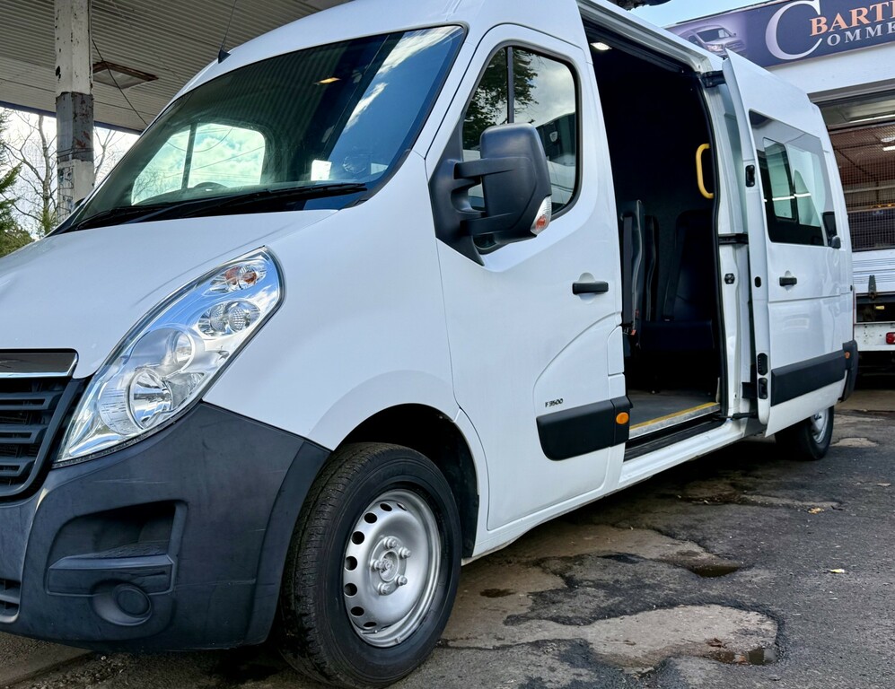 Vauxhall Movano Combi Van Crew Lwb X 6 Seats Ex Ministry 2.3 Ulez BX66UST White #2