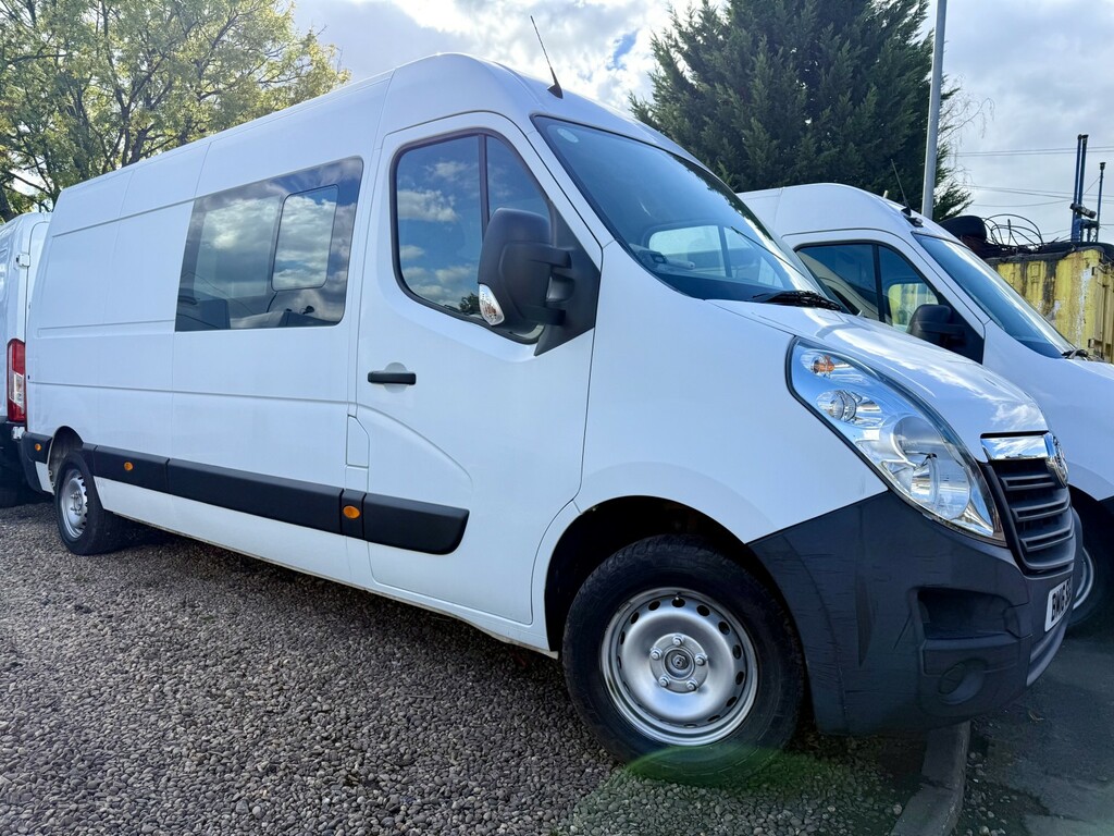 Vauxhall Movano Combi Van Crew Lwb X 6 Seats Ex Ministry 2.3 Ulez BX66UST White #3