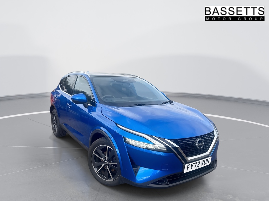 Nissan Qashqai Dig-t Tekna Dct FY72VUN Blue