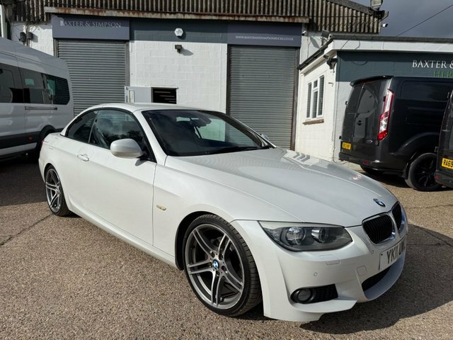 BMW 3 Series 320I M Sport Convertible White #2