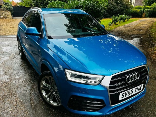 Audi Q3 2.0 Tdi S Line Plus Suv S Tronic Quattr Blue #3