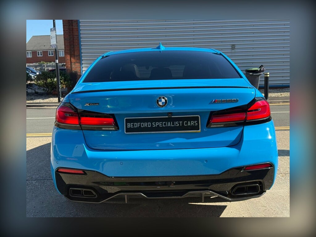 BMW 5 Series M550i Xdrive Blue #6