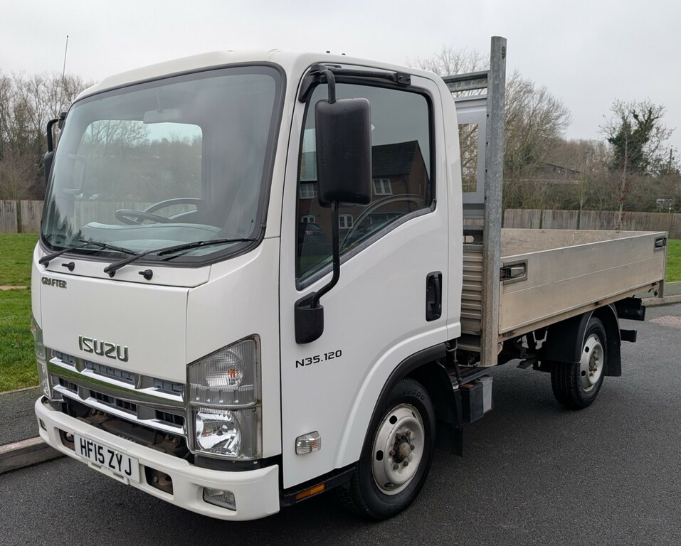 Isuzu  N35.120t 14Ft Dropside No Vat Scaffolding Truck White #4
