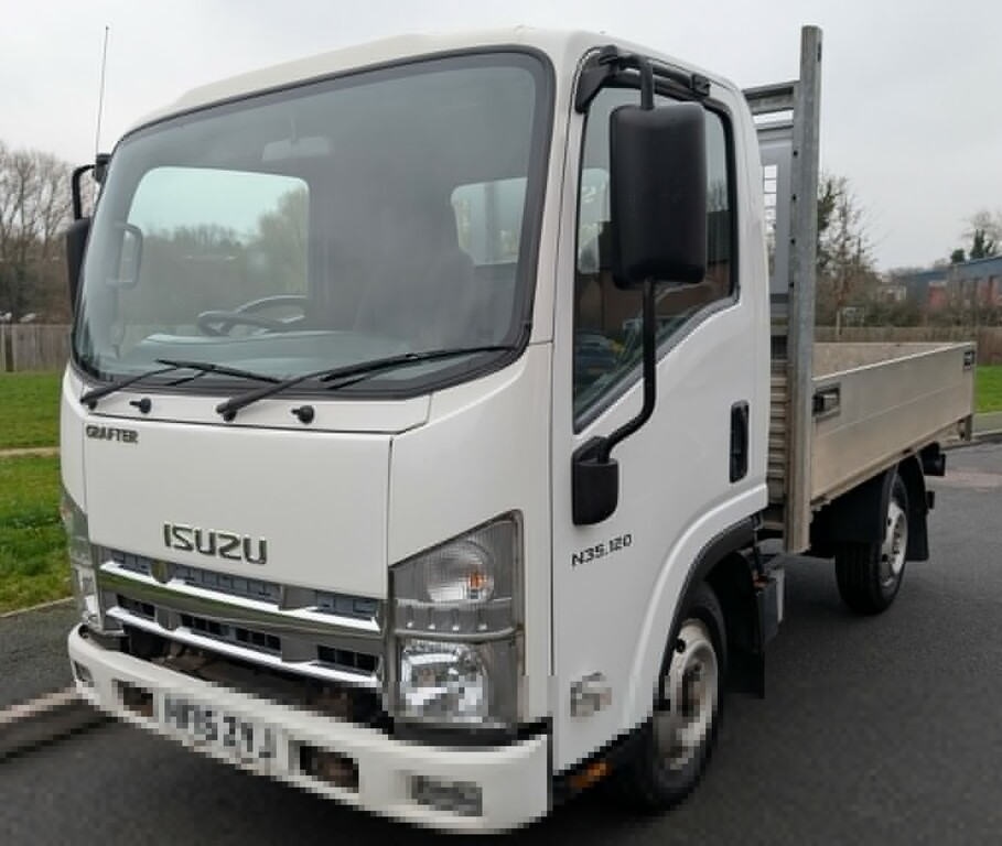 Isuzu  N35.120t 14Ft Dropside No Vat Scaffolding Truck White #3