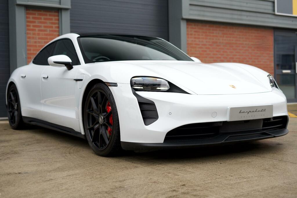 Porsche Taycan 4S White #6