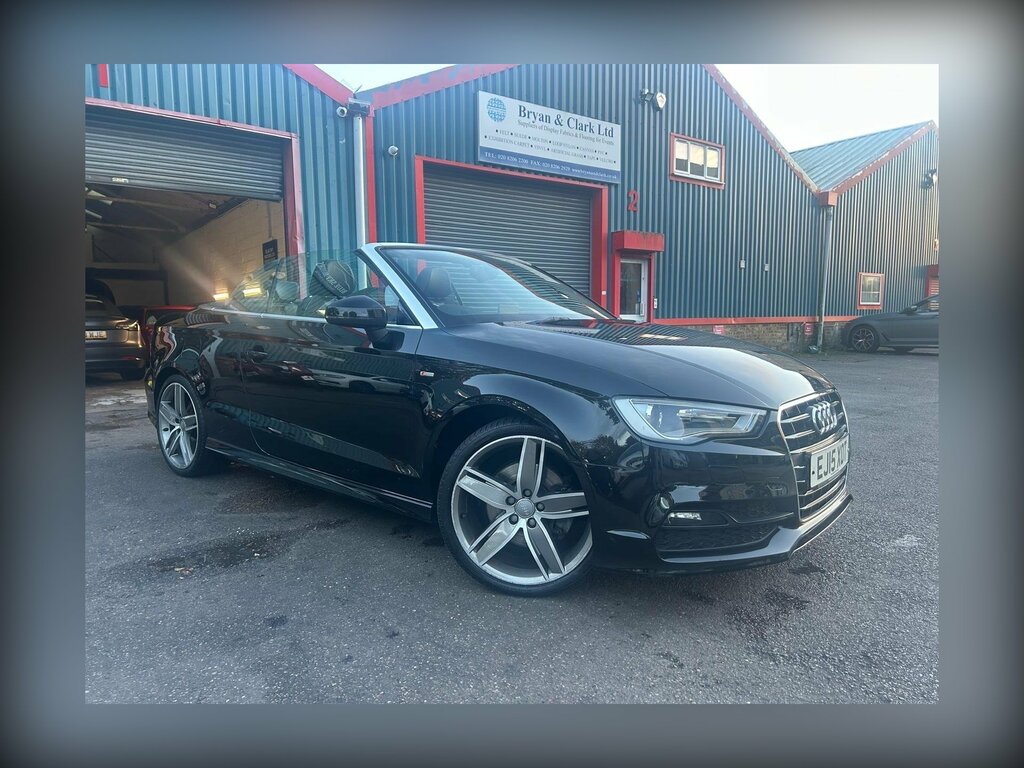 Audi A3 Cabriolet 1.8 Tfsi S Line S Tronic Euro 6 Ss Black #3