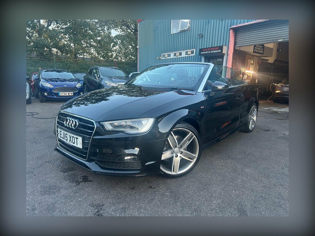 Audi A3 Cabriolet 1.8 Tfsi S Line S Tronic Euro 6 Ss Black