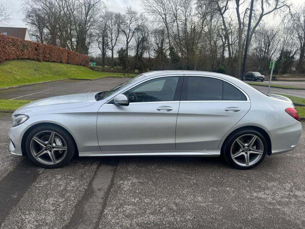 Mercedes-Benz C Class Saloon 2.1 C220d Amg Line 2017 FG67HAO Silver #6