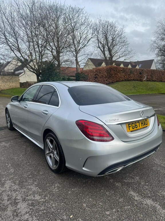 Mercedes-Benz C Class Saloon 2.1 C220d Amg Line 2017 FG67HAO Silver #4